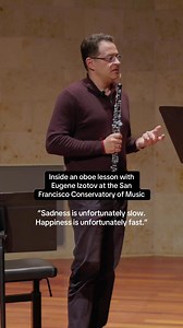 Oboe lesson or life lesson? Eugene Izotov #classicalmusic #oboe #oboist #oboelife | San Francisco Conservatory of Music