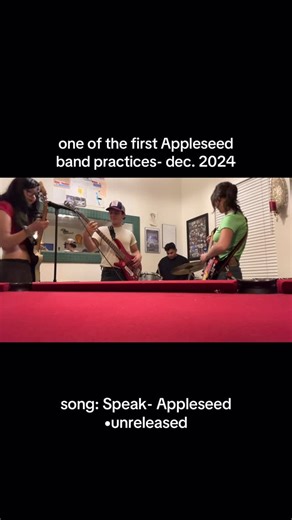 Appleseed on Instagram: "one of our first songs <3 🍎 • • • #appleseed #vegasband #music"