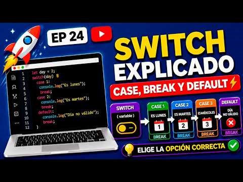 SWITCH en TypeScript EXPLICADO 🚀 | Condicionales fáciles (Case, Break y Default)