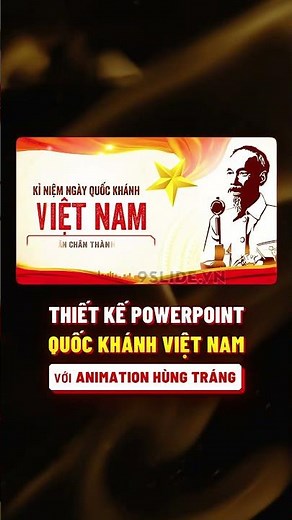 Vietnam flag + PowerPoint effects for 80th National Day