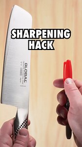 Have you tried this Sharpie sharpening hack? 🔪 #knifesharpening #lifehacks #tumblerusa