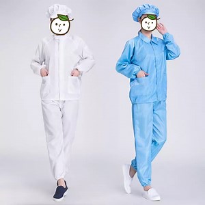 [Hot Item] New Design ESD Smock Cleanroom Lab Coat Work Coveralls