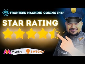 Star Rating in ReactJS (Myntra, Swiggy) Frontend Machine Coding Interview #reactjs