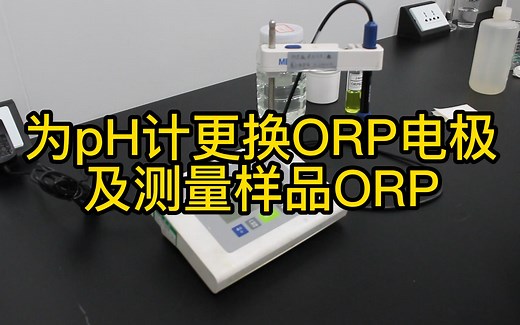 更换ORP电极和测量样品ORP