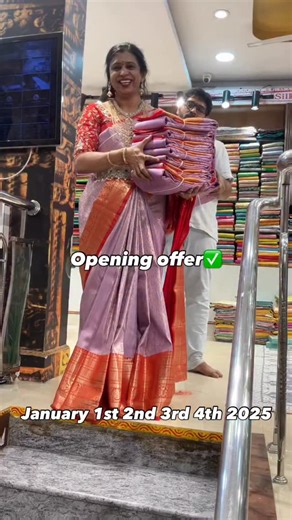 Gurram Lakshmi on Instagram: "January 1st 2nd 3rd 4th 2026 Pure Kanchi Pattu Sarees✅ The blouses in reels are for styling purpose, every saree comes with an attached unstitched blouse ❌❌ Don’t trust any whatsapp numbers given in comments section ❌❌ STORE LOCATION: 11-20-43/104,204,201 RAJA RAJESHWARI APARTMENTS ,HUDA COMPLEX,KOTHAPET,SAROORNAGAR,HYDERABAD 500035 For Any orders or more collection of sarees please do contact us at 9000482919 If you can visit our store please do visit our store. #s
