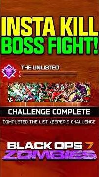 How To INSTANTLY BEAT List Keepers Challenge Boss Fight! (Black Ops 7 Zombies)