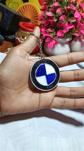 BMW logo 💙 Keychain | #youtubeshorts #craft #bmw #shorts #trending