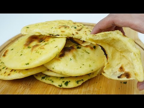 Bread In Fry Pan In 10 Minutes | No Eggs, No Yeast, No Oven