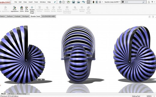 练习8 如何用solidworks画一个蜗牛壳