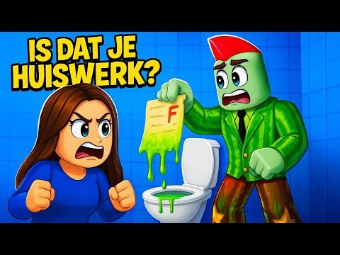 Job Vergeet Zijn Huiswerk In Roblox!