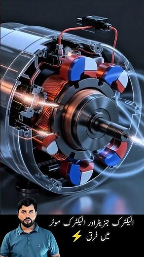Electric Motor vs Generator ⚡ Same Machine, Opposite Work!