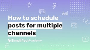 How to schedule posts for multiple channels