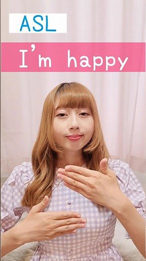 American Sign Language (ASL) “I'm happy.” | Beginner Lesson for Deaf & Hard of Hearing #signlanguage