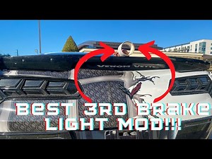 Corvette third brake light mod!!