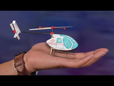 Making a Rubberband Powered Helicopter (working tail rotor)