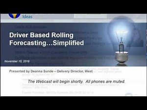 Implementing a Rolling Forecast Using Drivers In Oracle Hyperion Planning