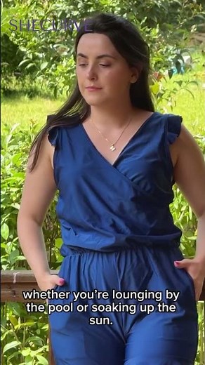 Shecurve Built-in Bra Swim Romper Try On