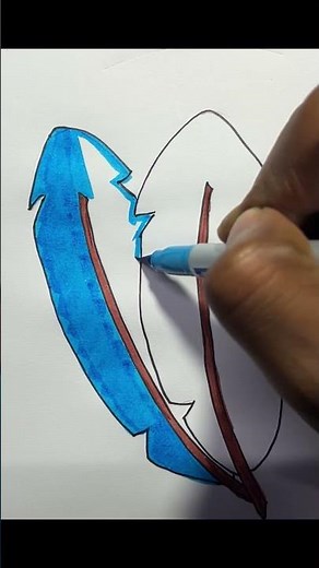 Speed sketch of feather 🪶 for beginners/ How to draw feather with brush pen