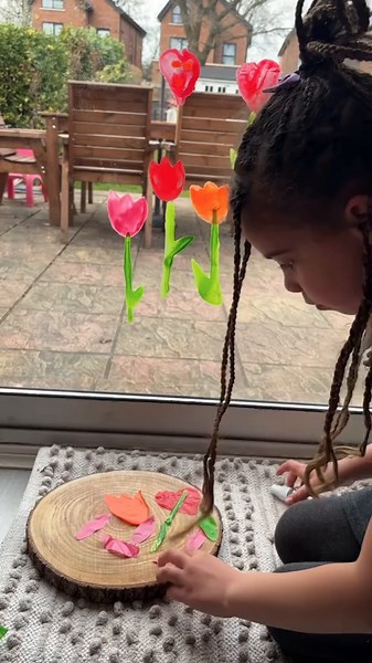 Easy DIY Window Stickers for Spring Decoration