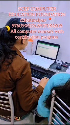 SCEF on Instagram: "🎓 SCEF COMPUTER EDUCATION FOUNDATION 🎓 📍 Chhutmalpur 💻 Learn Today, Lead Tomorrow! 📚 Available Courses: ✔️ Basic Computer Course ✔️ MS Office (Word, Excel, PowerPoint) ✔️ Tally Prime with GST ✔️ Advance Excel ✔️ DCA / ADCA ✔️ CCC ✔️ Python / Programming Basics ✔️ Internet & Digital Skills ✔️ Typing (Hindi / English) 👨‍🏫 Experienced Faculty 📜 Certificate Provided 💯 Practical Training 🎯 Best for Students, Job Seekers & Professionals 📞 Contact Us: 📱 9760900174 📍 Add