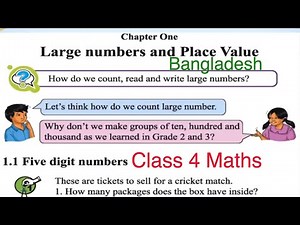 Chapter 1 | Large Numbers & Place Value | Class 4 elementary Maths | Bangladesh | English Medium