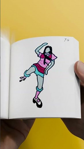ILLIT Jellyous Dance Flipbook Art 💜✨ Hyper Flipbook Animation