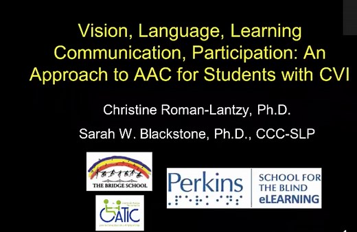 AAC for Students with CVI: Webinar – Paths to Literacy