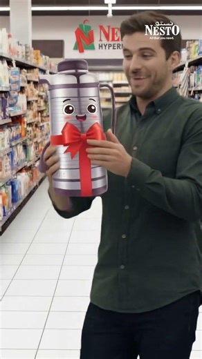🎁 Get your FREE GIFT #Home4U Vacuum Flask now!Spend 100 AED on household essentials at Nesto UAE.