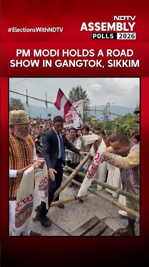 PM Modi News | PM Modi Holds Grand Roadshow In Gangtok