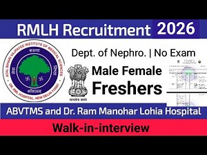 DelhiRML Hospital Vacancy out / 12th pass / Various posts / Male Female / No Exam /Direct Interview