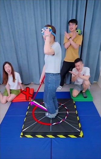 Blindfolded Stick Tapping Challenge – Can I Follow the Line?