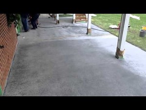 How To :: Sprayed Concrete Overlay In A Slate Pattern
