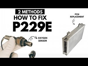 How to Fix P229E Engine Error Code with 2 Methods