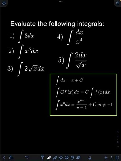 53K views · 959 reactions | Power Rule for Integrals #enginerdmath #math #integrals | Enginerdmath | Facebook