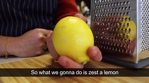 Sarah demonstrates how to zest a lemon. We use lemon zest a lot to flavour our dishes. It's really easy and makes a big difference. | Daily Dish