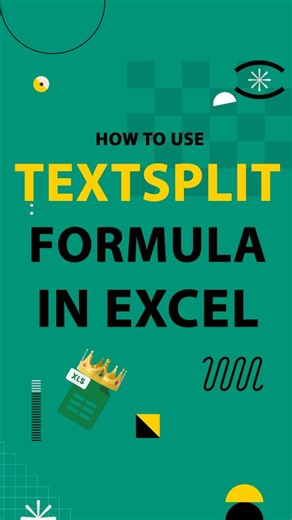ExcelKingTips | Daily Excel Magic | The TEXTSPLIT function is a powerful tool in Excel and that allows you to split text strings into separate values based on a specified... | Instagram