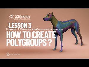 How to Create Polygroups in Zbrush? | Lesson 3 | Chapter 6 | Zbrush 2021.5 Essentials Training