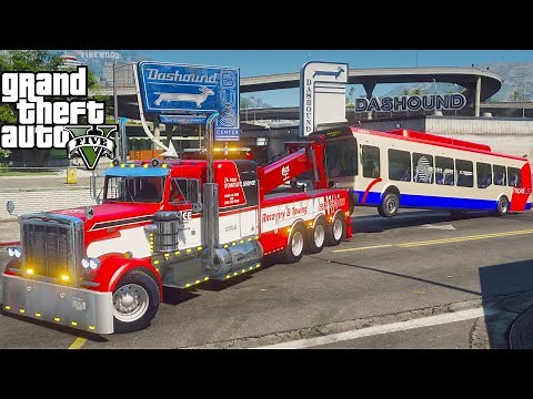 Towing A Serious Bus Crash in GTA 5