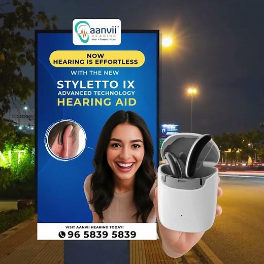 Now Hearing Is Effortless with the New Styletto IX Advanced Technology Hearing Aid by Aanvii Hearing