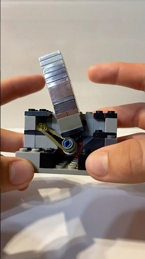 Building a Minecraft lever out of Lego