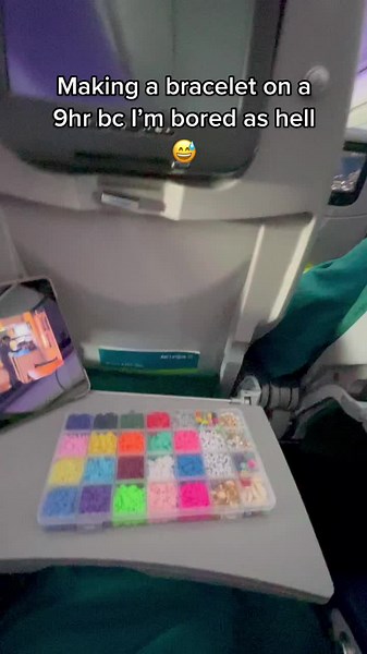 DIY Bracelet Making on a Plane