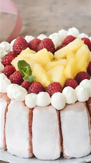 Pineapple and Raspberry Charlotte ⭐