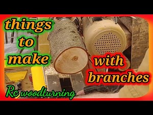 wood turning - from branch to (beautiful)
