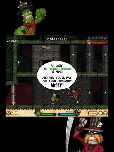Cactus McCoy Beating Final Boss Hex Hatfield #cactusmccoy #bossfight #gaming