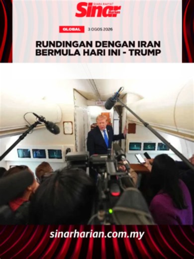#SHGlobal Presiden Amerika Syarikat (AS), Donald Trump memaklumkan bahawa rundingan dengan Iran yang dijangka berlangsung menerusi perantara akan bermula pada Isnin. Bercakap kepada wartawan di dalam pesawat Air Force One, Trump berkata, beliau berharap rundingan itu dapat membuka jalan kepada penyelesaian diplomatik yang mampu mengelakkan kehilangan nyawa serta konflik yang lebih besar. #SinarHarian #BeritaTerkini #Global #Washington #As #Iran