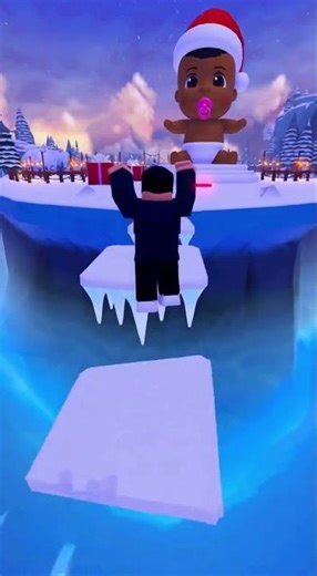 Winter Rescue OBBY: Saving My Giant Roblox Baby 🧑🏽‍🍼👶🏾 #roblox