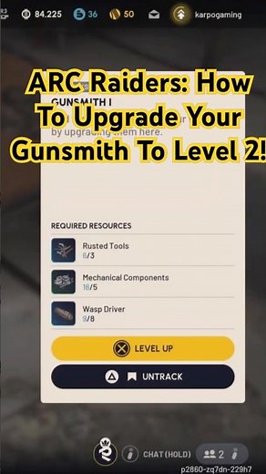 ARC Raiders: How To Upgrade Your "Gunsmith" To Level 2! EASY Upgrade #arcraiders 👇link to video