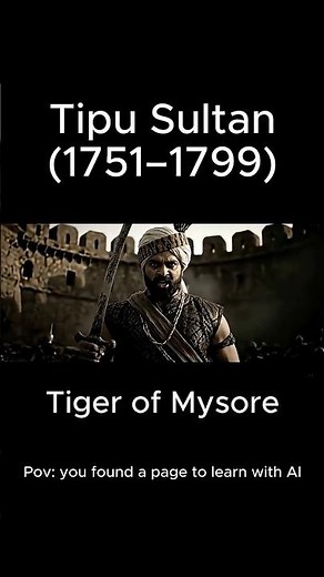 Tipu Sultan – The Tiger of Mysore 🐅 | Brave King Who Fought the British 🇮🇳