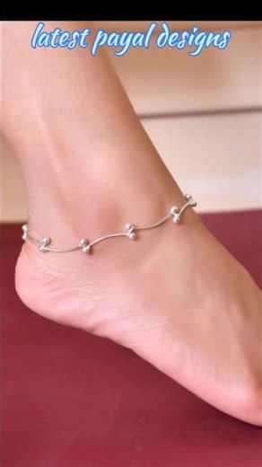 🌸 Latest Payal Designs for Women | Trendy Silver Anklets 2025 #indianfashion #youtubeshorts #payal