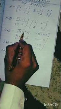 “Multiplication of Matrices | Matrix Multiplication Method | Easy Math Lecture”